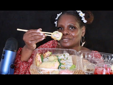 Jalapeno Peanut Butter Sushi Roll ASMR EATING SOUNDS