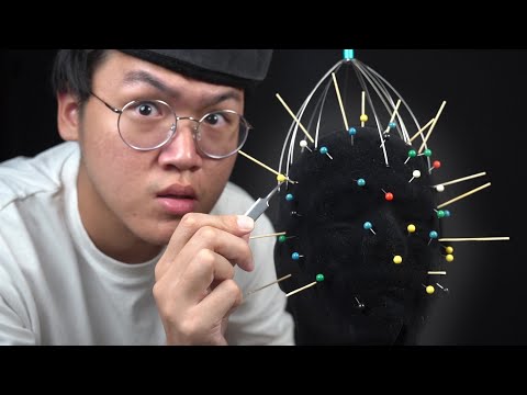 ASMR removing SHARP OBJECTS from your face