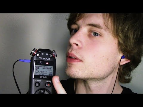 ASMR Sensitive Mouth Sounds and Close Up Whispering TASCAM