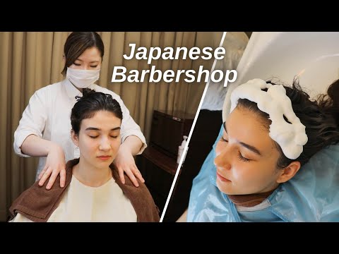 I got my SCALP washed in Japanese Barbershop (ASMR)