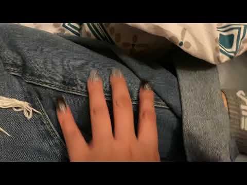 ASMR Jean and Comforter Scratching