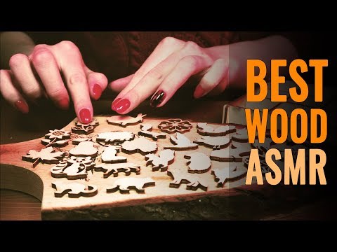 10 POWERFUL Wooden ASMR Triggers - Closeup Tapping and Scratching (NO TALKING)