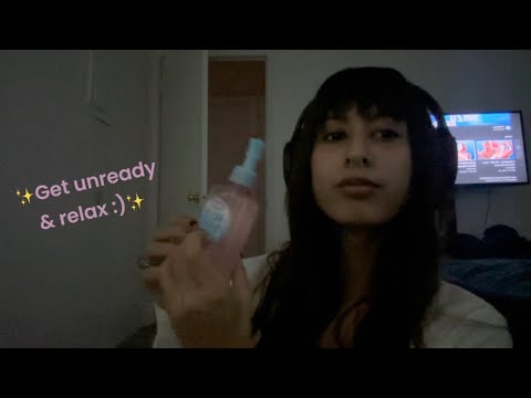 helping you get unready as it slowly turns dark🤍 | *First ASMR Video*  Turn Volume Up