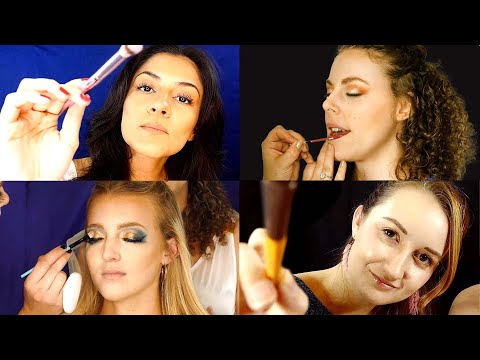 BEST 3 Hour ASMR  Makeup Compliation for Falling Asleep! Personal Attention, Pampering, Soft Talking