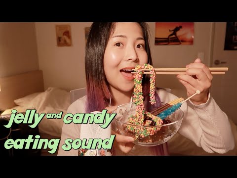 [한국어 Korean ASMR] 로프 젤리&락캔디 이팅사운드 jelly&candy eating sound