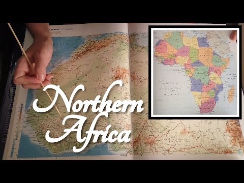ASMR Northern Africa (Countries and Cities - On Map with Pointer)