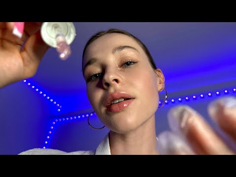 The Tingliest Skin Inspection & Treatment You’ll Ever Have✨ | Face Touching, Skincare & Hand Massage