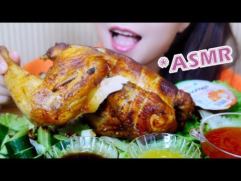 ASMR Whole Rotisserie Chicken , EXTREME EATING SOUNDS | LINH-ASMR
