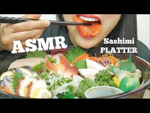 ASMR SASHIMI PLATTER (EATING SOUNDS) No Talking | SAS-ASMR