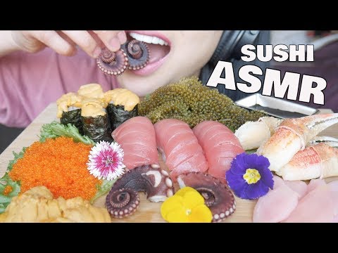ASMR SUSHI (EATING SOUNDS) NO TALKING | SAS-ASMR