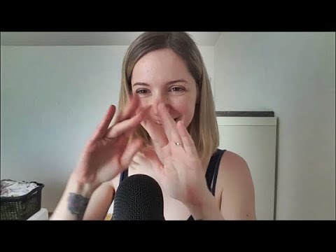 ASMR hand sounds, over explaining, unintelligible whispering, german - Patreon Trigger Video May