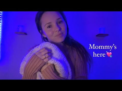 ✨💙ASMR Mom gives you an ear cleaning & tucks you in (Asmr Roleplay - maternal affection)