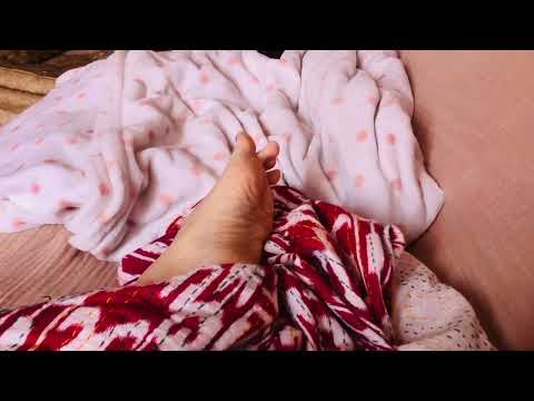 ASMR cozy sleepy feet in blankets