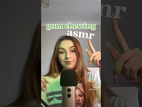 gum chewing right in ur ear💚 #asmr #asmrgumchewing