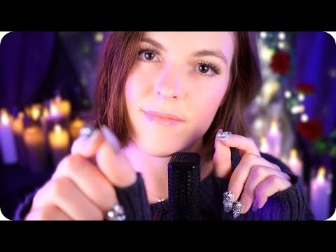 ASMR In the Dark ● Personal Attention for Anxiety ● Soft Music, Hand Movements, Plucking ✨