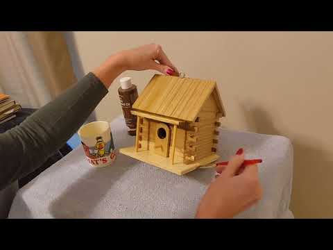 ASMR | Birdhouse Painting Part 2/Rambling About Being on Your Own (Whisper)