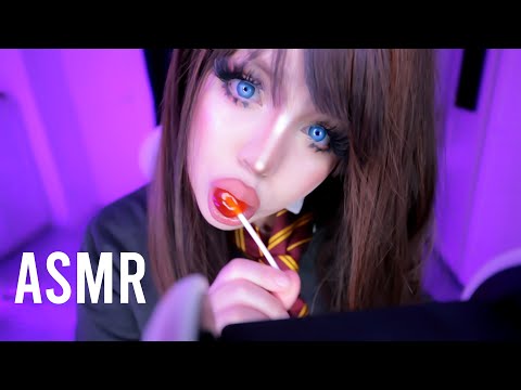 ASMR ❤️ HERMIONE HAS A LOT OF SALIVA *sloppy lollipop sucking*