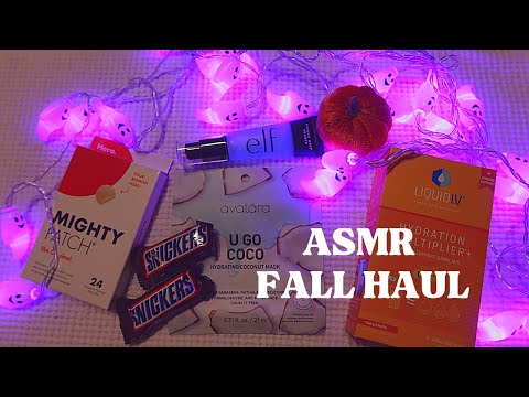 ASMR Fallish Haul Show & Tell 🍁Soft-Spoken 😴 lots of crinkles