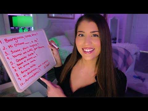 ASMR | Teaching You 10 Useful Italian Phrases 🇮🇹 Learn Italian