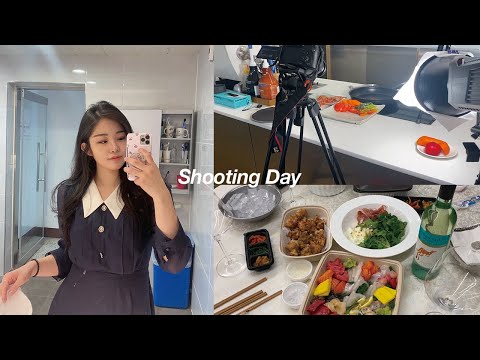 My Day at Work | First Shooting day, dinner & drinks w coworkers, rainbow