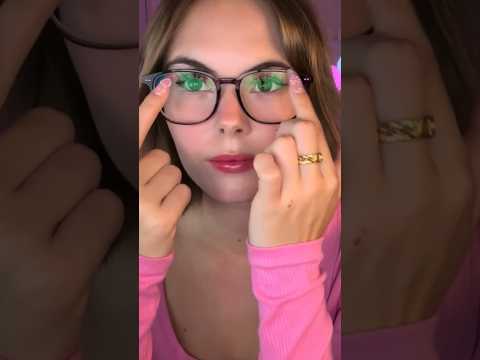 Glasses Tapping & Hair Play #tingles #relaxing #asmr #glasses #nailtapping