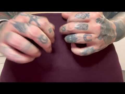ASMR | Leggings scratching - invisible scratching - some mouth sounds. Lo-fi 🤍