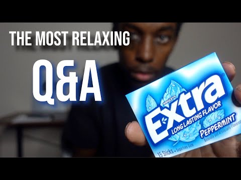 [ASMR] The most relaxing Q&A (gum chewing)