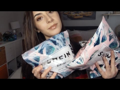 ASMR | SHEIN Swimsuit Haul (Try On) + Fabric Sounds
