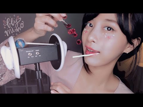 [ASMR] 🍭CANDY EATING SOUNDS(행성 사탕 먹방) by MIMO 3DIO