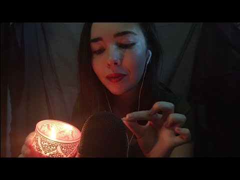 ASMR | Random Triggers | Whispers, Mouth Sounds, Crackles, Mic Scratching, Low Lighting