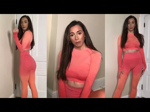 ASMR ACTIVEWEAR TRY ON HAUL (fabric rubbing and scratching)
