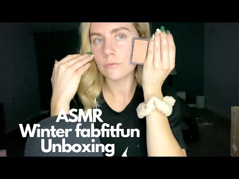 ASMR Winter fabfitfun Unboxing | Tapping, Scratching, box, and Lid Sounds