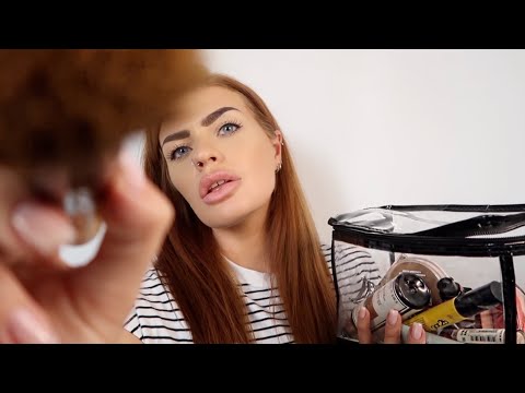 Bestie Does Your Makeup in Class 💄 (ASMR roleplay, layered sounds & personal attention)