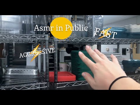 Trying ASMR in Public, at Work FAST and AGGRESSIVE