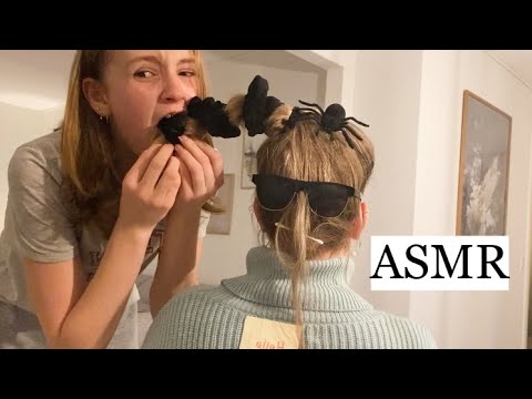 “ASMR” SISTER RUINING MY HAIR (PART 4!) 😱🕷 Involving chips & a huge spider (fast & aggressive)