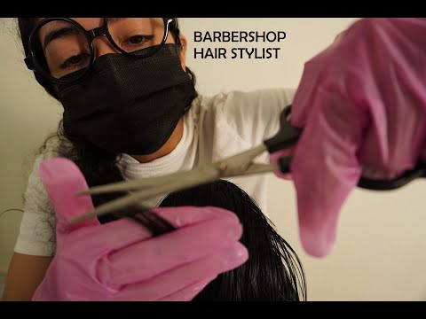 ASMR/ Barber trims bad wig to help you relax zzZ