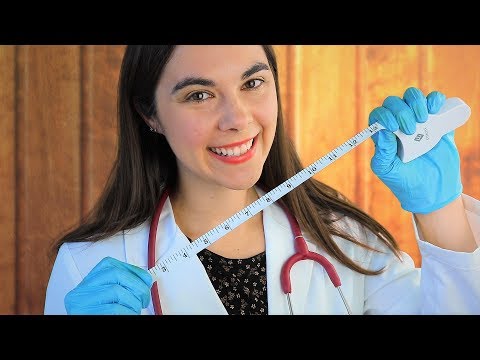 Doctor Treats You After Thanksgiving.. ASMR - Measuring - Gloves