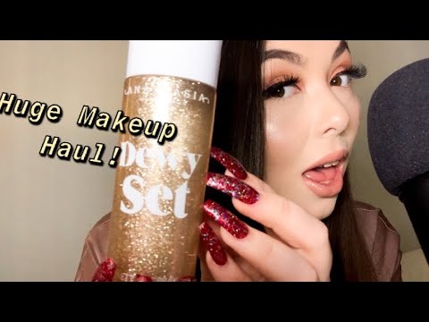 [ASMR] HUGE NEW MAKEUP/ SKINCARE HAUL