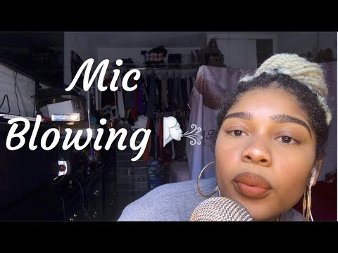 ASMR- BLOWING IN YOUR EARS (Mic Blowing) 🌬👂🏽