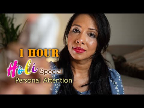 ASMR| 1 HOUR Holi Special Personal Attention until you sleep 😴💤 (tingly layered sounds)