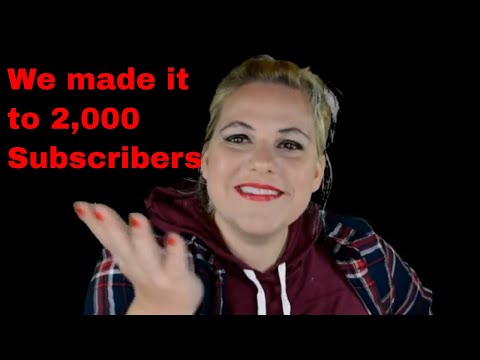 ASMR Thank you video to our 2K subscriber family