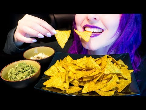 ASMR: Spicy Chili Tortilla Chips & Dips | Crunchy Snack ~ Relaxing Eating Sounds [No Talking|V] 😻