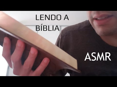 ASMR LENDO A BÍBLIA PARA VOCÊ DORMIR RÁPIDO