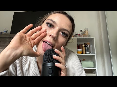 ASMR| TRYING NEW MOUTH SOUNDS/ NEW LlCKING SOUNDS ON HIGH INTENSITY- NO TALKING
