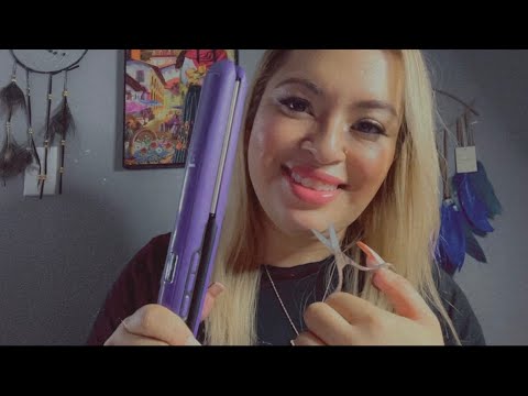 ASMR| Salon Roleplay: Giving you a haircut 💇🏼‍♀️ & styling your hair- soft spoken