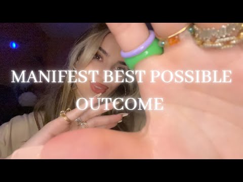 Reiki ASMR | Manifest Best Possible Outcome | Hand movements, plucking, crystals, soft voice