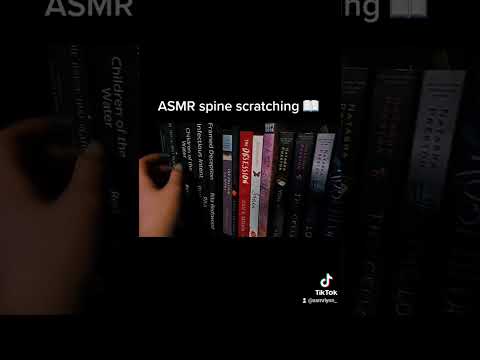 book spine scratching ASMR 📖 *tingly* #asmr #shorts #fastasmr