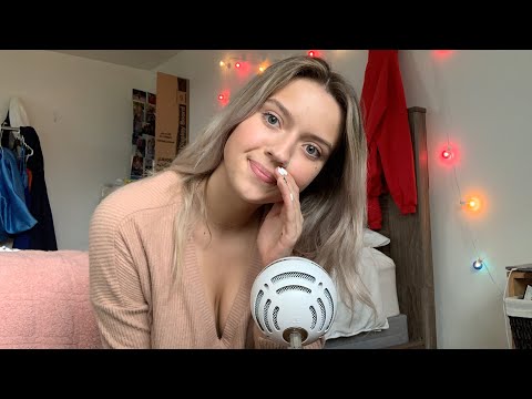 ASMR INAUDIBLE WHISPERING- mouth sounds, and trigger words. VERY TINGLY