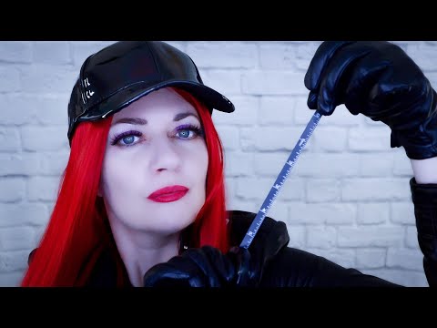 ASMR Measuring You For A Leather Jacket - Store Assistant Marcie Insults You - Tingly Leather Sounds