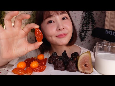 🍊 쫀독쫀똑 금귤 정과, 무화과 정과 이팅사운드｜먹는 소리 ASMR (SUB✔)